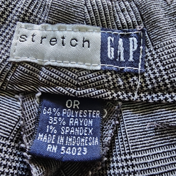 Women's dress pants stretch black and white checkered size 0 low waisted - Picture 4 of 4